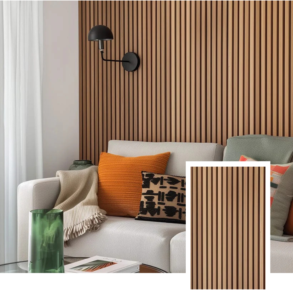 Wavenord™ Signature Acoustic Slat Panel — Natural Oak (2,7 x 1,10 m)